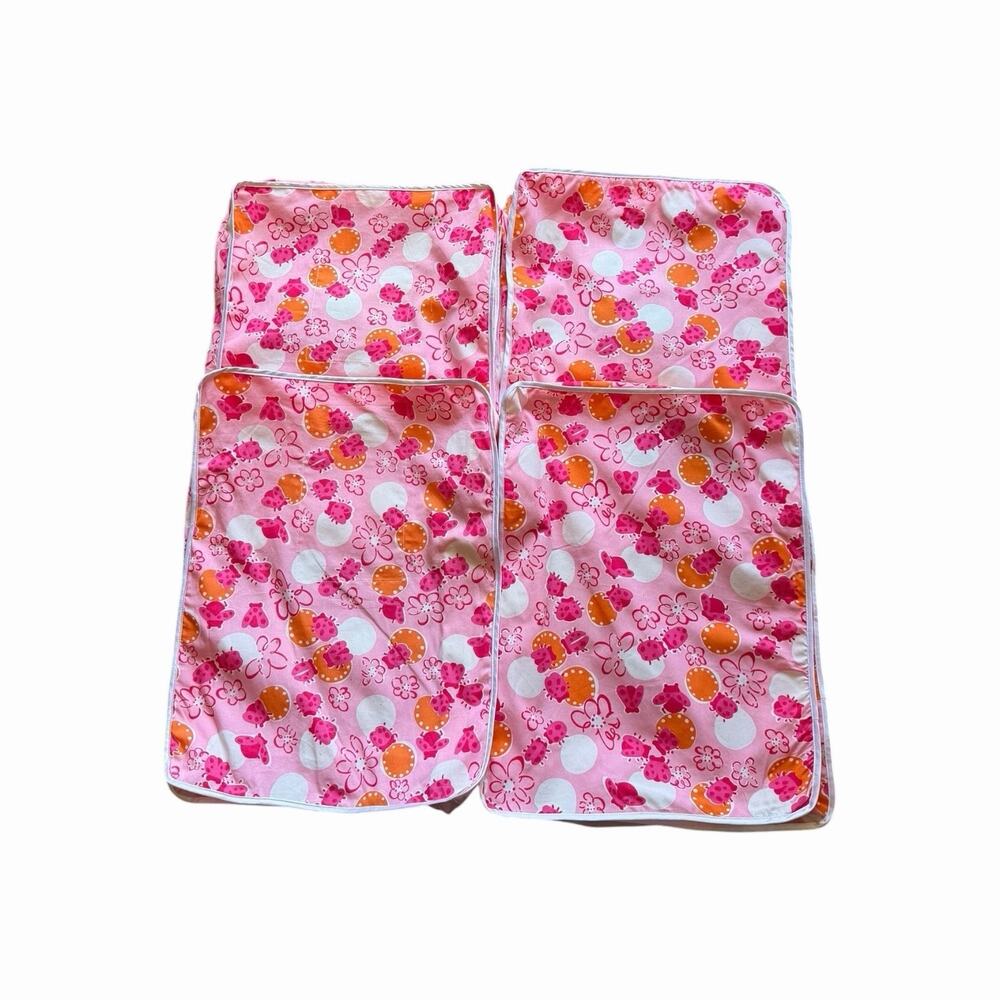 Vintage Lilly Pulitzer Julia Bermuda Ladybug Floral Travel Organizer Bags Set 4